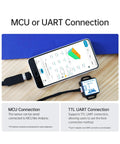 9 Axis Vibration Inclinometer Sensor With Acceleration Gyro Angle And Digital Compass Kalman Filtering For Arduino And Raspberry Pi Precision Tilt For Pitch Roll And Yaw With 0.05 Degree Static XY Accuracy And 0.1 Degree Dynamic Range 0.2-200 Hz MCU UART connection with phone app and sensor module