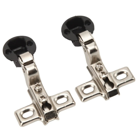 Two steel Fifty Pack Half Inch Overlay Concealed Cabinet Hinges With Self Closing Soft Close Damper For Glass Cabinets And Bookcase Doors Ideal