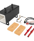 Beefy Portable Propane Gas Forge With Double Burner 2600F Forging Furnace, heavy-duty steel structure, accessories included.