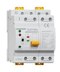 Automatic Manual Dual Power Transfer Switch For 4 Pole 63 Amp 110 Volt Systems With Ultra Fast Switching Under 50 Milliseconds Keeps Critical Gear Online And Data Safe For Your Backup Power, front view