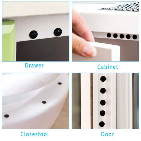 318 Piece Black Rubber Feet Bumper Pads Set With Self Adhesive Backing For Doors Cabinets Drawers Glass And Appliances 7 Sizes