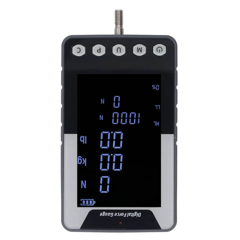 Ultra Compact 50N Digital Force Gauge With Three Modes And Color Flip Display, Switch Between N Kg Lb Units, 3.7V Battery, Data Output Software For Force Testing, Real Time And Peak Hold, Ideal For Lab And Workshop Use front view