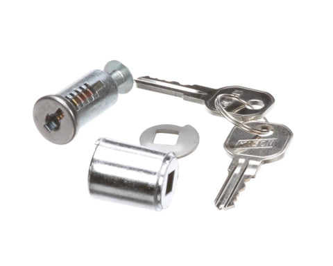Kason Key for Model KHC102 Replacement Silver Key for Freezer Door Lock, with lock cylinder and two keys