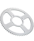 420 60T Stainless Steel Sprocket for Tuttio Tutti Soleil 01 Electric Dirt Bike, silver circular gear on white background