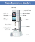 Straight Up Accurate Mini Grain Hardness Tester Meter With Crisp Digital Screen showing detailed components and LCD display for seed checks.