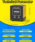 Smoke Machine Automotive Diagnostic Tool With Built In Air Pump 12V DC EVAP Leak Tester technical specifications diagram