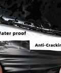 Black Poly Mailers 12x15.5 Inches 500 Pack Self Sealing Waterproof Tear Resistant Shipping Envelopes with water resistance and anti-cracking features shown.