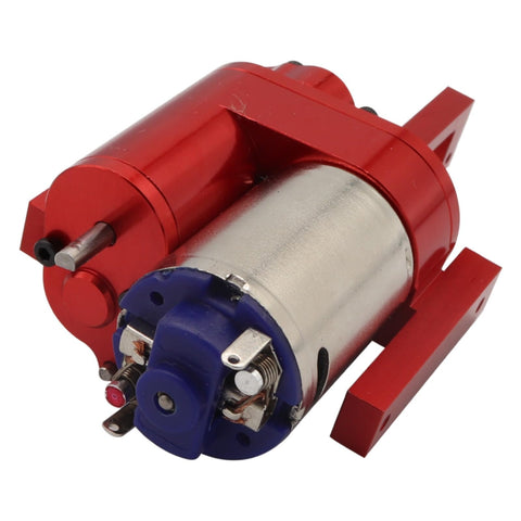 2nd Gear Metal Gearbox For 1/16 RC Cars With Upgraded All Metal Transmission 2 Speed High And Low Gears Reverse Function Durable 370 Brushed Motor Compatible With WPL C24 C34 C44 C54 B16 B36 MN D90 MN40 MN45 MN77 MN99 MN99s