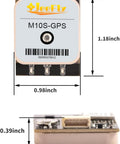 10Hz GPS Drone Module With Compass For FPV Racing Drones dimensions 1.18 x 0.98 x 0.39 inches, front and side view