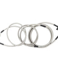 Slick Flexible Braided Stainless Steel Fuel Line Replacement Kit For Chevy Equinox And GMC Terrain Models 2010 Through 2012, detailed view of braided lines.