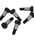 Hex Shoulder Bolts Set 6 Steel Screws For Door Handles Home Repair Kit Heavy Duty Rustproof Carbon Steel Hardware Easy Install Lightweight
