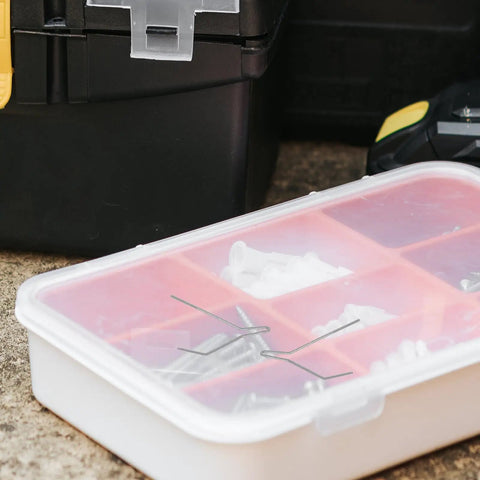 100 Piece Car Bumper Repair Welder Staples Kit For Plastic And Auto Body Fixes Versatile Welding Staples For Patching Bumpers And Other Plastics Durable Metal Silver Finish Easy On The Go Auto Body Repairs in plastic storage box