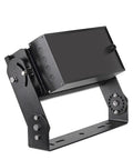 Heavy Duty Led Floodlights For Job Site Work With Hella Bright 700 Watt Output Perfect For Tunnels Fields And Outdoor Construction Projects Featuring Adjustable 3000K To 6500K Warm White To Cool Daylight Settings, black metal floodlight with adjustable bracket.