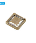 Close-up of PLCC44P IC Socket 44 Pin 1.26mm Pitch SMT Surface Mount Socket For PCB Board Prototyping And Testing Pack Of 2