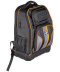 Workhorse 28 Pocket Laptop Tool Backpack For Tradesman Pro Extra Large Tech Gear with molded bottom and charging port