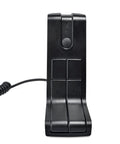 Front view of KMC-9C Desktop Microphone For Kenwood Mobile Radios With 8 Pin Plug Base Mic For TK And NX Series Big Push To Talk Button.