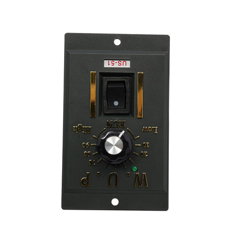 Front view of speed controller for Beefy Worm Gear Motor With Speed Controller 110V 370W Heavy Duty AC Gear Reducer Adjustable Variable Speed