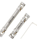 Hardened Stainless Steel Driveshaft Fits Traxxas 1/18 Trx4M Rc Crawler Upgrade Parts Sick Smooth Ride Spline Coupling Universal Joint.