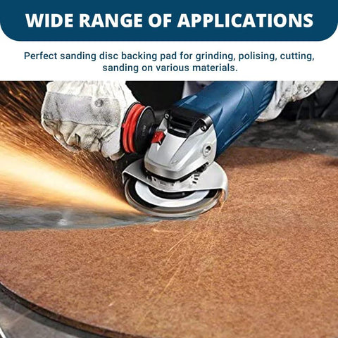 4 1/2-inch resin-fiber sanding disc backing pad for angle grinder with 7/8-inch arbor