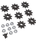 9 Tooth Sprocket Set for Electric Scooters, Iron Gear With 10mm Inner Diameter, Direct Fitment and Easy Install, Wearproof and Sturdy Upgrade