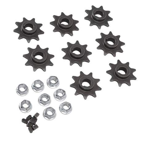 9 Tooth Sprocket Set for Electric Scooters, Iron Gear With 10mm Inner Diameter, Direct Fitment and Easy Install, Wearproof and Sturdy Upgrade
