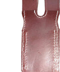 World War II Bayonet Frog Reproduction Leather Belt Attachment In Brown Finish All Leather Construction Sturdy Bayonet Holder
