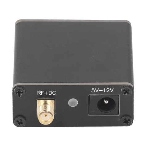 Active Loop Wideband Receiver Kit For Radio Enthusiasts And Shortwave Listening 9-12V Power 50K To 500MHz Coverage About 17dB High Gain Indoor Ready Pro Grade Gear For Ham Nerds, showing the 5V-12V power input.