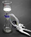 500ml 24/40 Suction Filtration Device With 200ml Buchner Funnel And Lab Vacuum Pump Pro Grade Borosilicate Glass Setup
