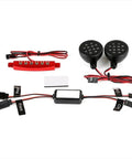 Bright Front And Rear LED Light Kit For 1 Fifth Scale RC Cars Fits Baja 5B And Rovan Models Includes Wireless Controller