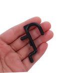 Ultimate Pegboard Hooks Set For Garage Wall Organization, Movable Layout To Fit Hand Tools And Small Gear, Universal Tool Hangers For Home And Shop, Flexible Pegboard Rack System For Kitchen Studio And Retail Displays, black plastic hook