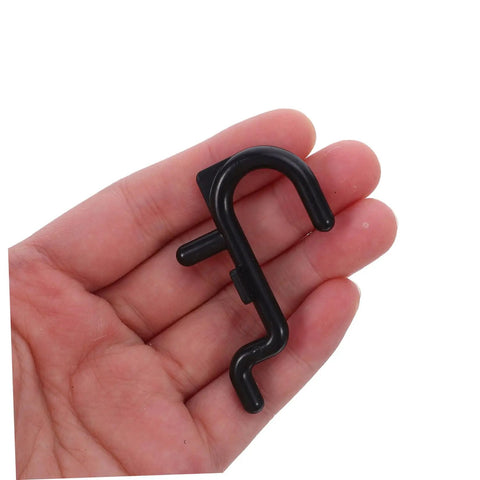 Ultimate Pegboard Hooks Set For Garage Wall Organization, Movable Layout To Fit Hand Tools And Small Gear, Universal Tool Hangers For Home And Shop, Flexible Pegboard Rack System For Kitchen Studio And Retail Displays, black plastic hook