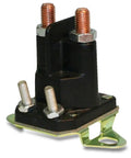 Built Like A Tank 12 Volt DC Contactor With Pure Copper Contact Studs And Heavy Duty Plastic Housing for automotive use, showing copper studs.