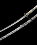 Hand Forged Katana Sword With T10 High Carbon Steel Clay Tempered Full Tang 41 Inch Overall Length, Battle Ready Sharp blade