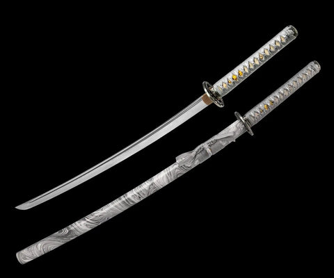 Hand Forged Katana Sword With T10 High Carbon Steel Clay Tempered Full Tang 41 Inch Overall Length, Battle Ready Sharp blade
