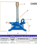 Natural Gas Bunsen Burner With Air Flow Adjustable Control, Brass Flame Stabilizer, Cast Iron StabiliBase, Anti Tip Design