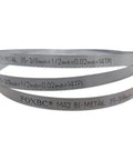Heavy Duty Portable Bandsaw Blade Thirty Five And Three Eighths Inch Long By One Half Inch Wide Twenty Thousandth Inch Thick Fourteen TPI Bi Metal M42 High Speed Steel For Milwaukee Compact Band Saw Model 2829 20 Three Pack
