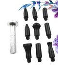 Auto Dent Repair Kit With Replaceable Heads showing silver tool handle and black replaceable heads for quick car body repairs.
