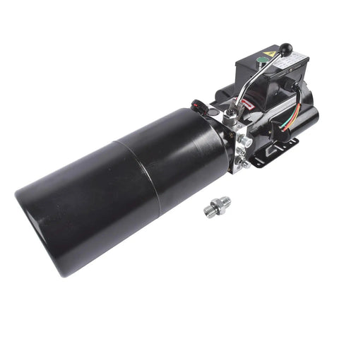 Beast Mode Heavy Duty 110V Hydraulic Power Unit For Car Lifts With Steel Reservoir, 2.5 Gallon And 10 Quart Capacity, side view