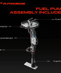 Heavy Duty Electric Fuel Pump Assembly Direct Drop In Swap For Chevy GMC Full Size Trucks And Suburbans 1987 To 1991 components labeled.