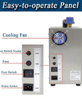 Hella Powerful 2200 Watt Jewelry Steam Cleaner For Rings Necklaces Watches And Dentures Stainless Steel Easy-to-operate panel with foot switch and cooling fan.