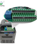 Single To 3 Phase Variable Frequency Drive For 2.2kW Motors 220V AC Input 10A 3HP VFD With RS485 Remote Potentiometer Speed Control Start Stop HY Series showing connection ports and wiring terminals