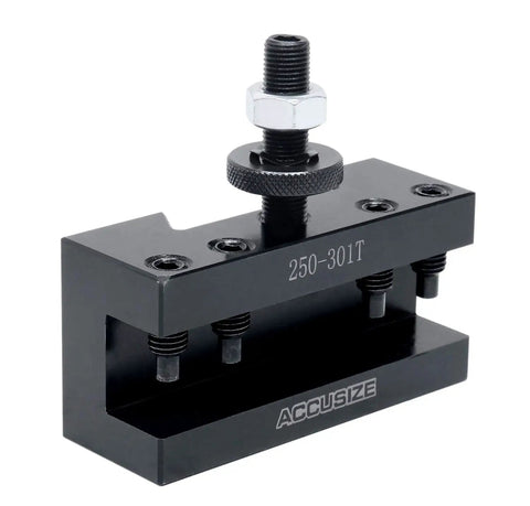 CXA Quick Change Tool Holder For Lathe Turning And Facing 0250-0301T, Steel Usa Style Tool Post Fits 13 To 18 Inch Swing Lathes, Quick Change Post For Turning And Facing Tools