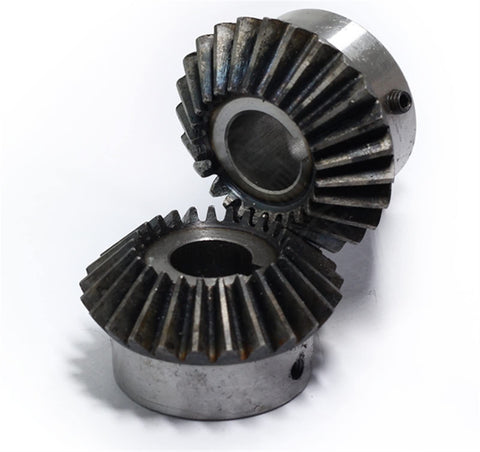 Spiral Bevel Gear 20 Teeth 1 Module 90 Degree Steel Pinion For Mechanical Transmission With Inner Hole Bore 5mm 8mm