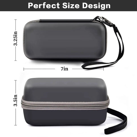 Hard Travel Power Bank Case For Anker USB C Portable Chargers 737 735 736 717 with half mesh cable pocket and strap