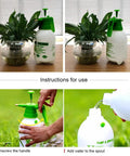 2 Liter Handheld Garden Pump Sprayer With Adjustable Brass Nozzle 68Oz Large Capacity Watering Mister in use steps