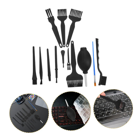 Anti Static Cleaning Brush Kit With Flexible Bristles And Handy Crank Handle For Keyboard, Sewing Machine, And Electronics Maintenance In Lab And Factory Settings Your Go To Gadget Care Kit, assorted brushes