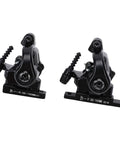 Heavy Duty Grip On Two Wheeled Rides With Dual Piston Mechanical Disc Brakes For Road And Folding Bikes Featuring Tough Aluminum Calipers and Manual Adjust