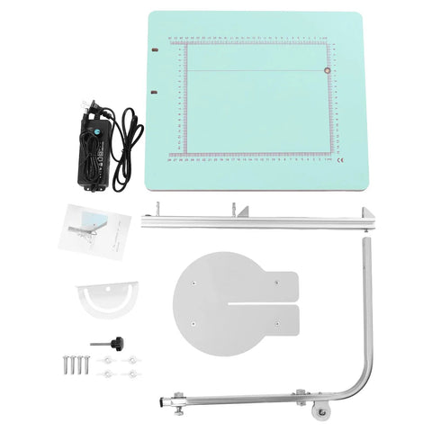 72W Electric Hot Wire Foam Cutter For Tabletop DIY Projects, components laid out including table, wires, and accessories