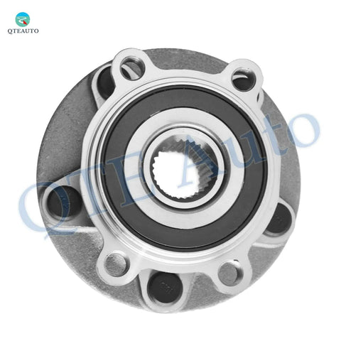 Set Of 2 Front Wheel Hub Bearing Assemblies Replacement For 2016 2021 Mazda CX3 L4 2.0L Ready To Install Front Axle Bearings Kit OEM Grade Durable Bolt On Direct Fit For Smooth Ride showing a close-up of a single hub bearing with a circular design and multiple bolt holes.