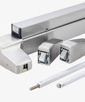 Heavy Duty Commercial Panic Bar Beefed Up Rim Exit Device Fire Rated Door Lock with aluminum finish components.
